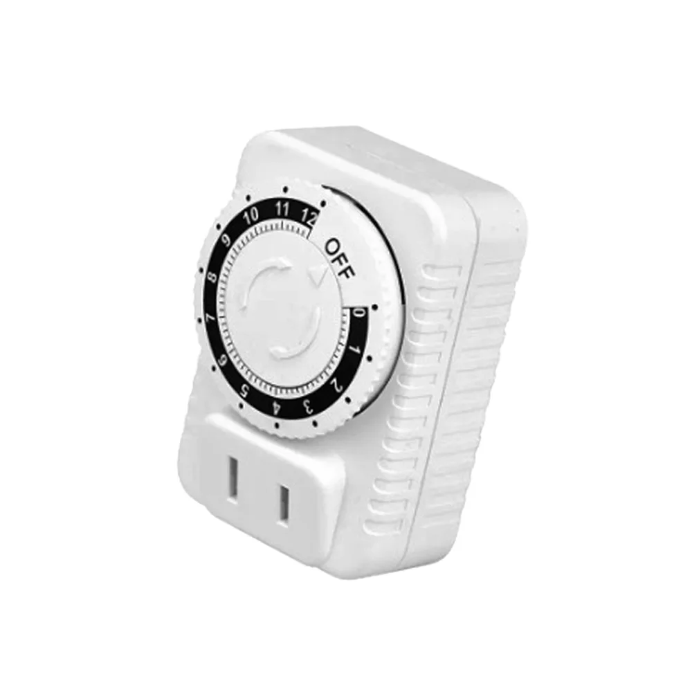

AC 110V 12 Hour Mechanical Switch Timer Socket US Plug Countdown Sockets for Home Appliances Control Motorcycle Charging Timers