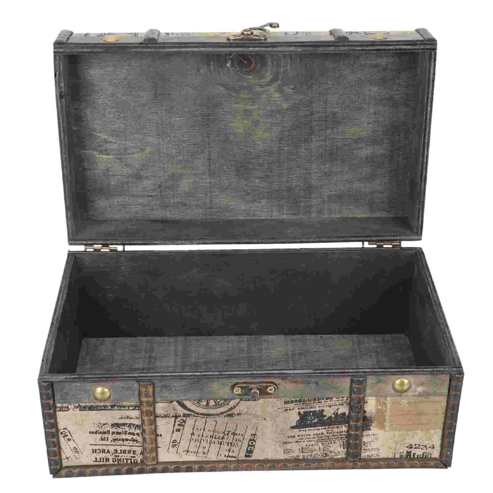 

Wood Jewelry Box British Style Retro Jewelry Case Portable Jewelry Case Necklace Case for Girls Lady