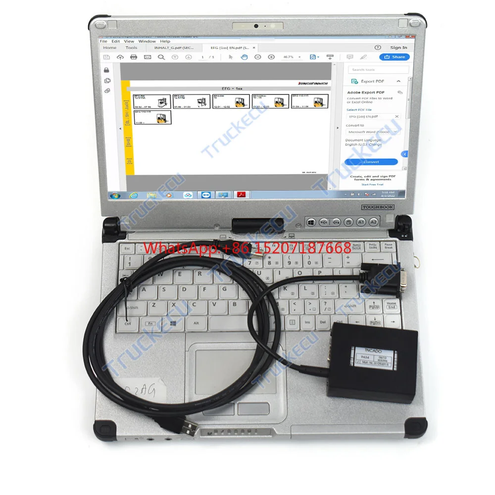 Диагностический комплект для ноутбука CF C2 диагностические кабели программное