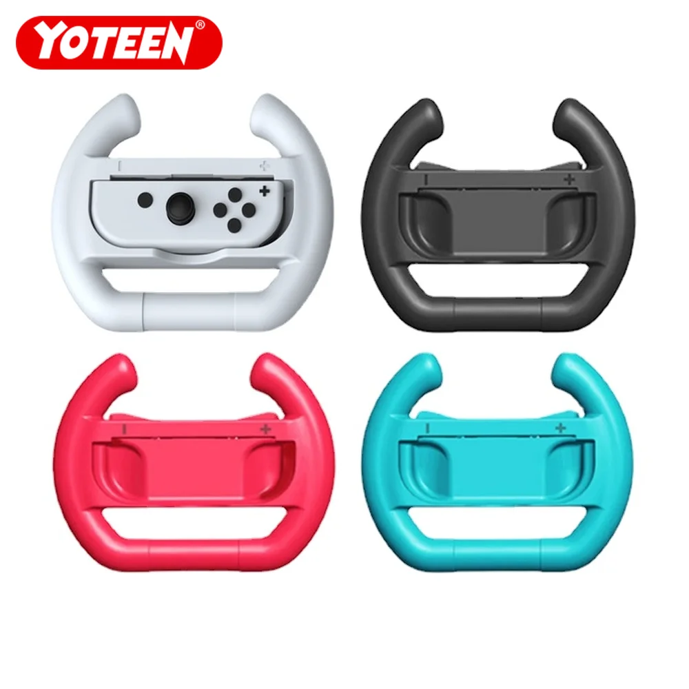 

Yoteen Racing Game Wheel for Nintendo Switch OLED Handle Case for Joy-con Hand Grip Steering Wheel Left and Right