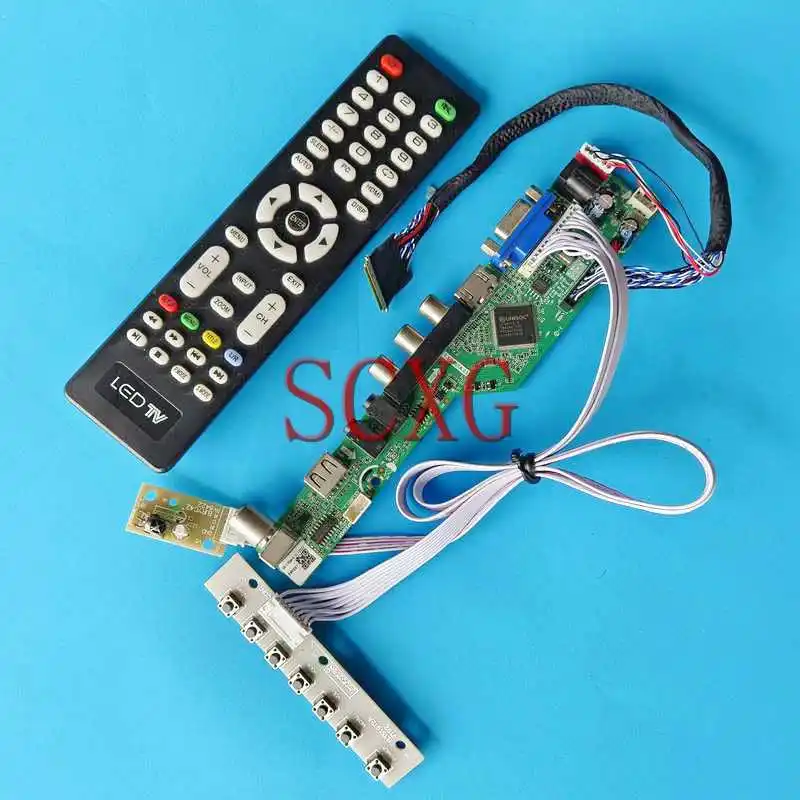 

TV Analog LCD Panel Controller Board Fit LP116WH4-SLN2 LP116WH6-SLA1 HDMI-Compatible Kit VGA USB RF 1366*768 11.6" LVDS 40-Pin