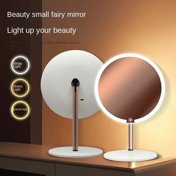

Flexible Makeup Mirror Magnifying Mirrors Led Lighted Touch Screen Vanity Mirror Portable Dressing Table Cosmetic Mirrors