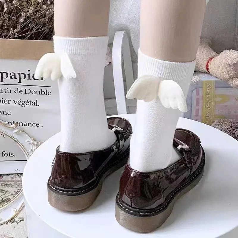 

Socks middle tube socks angel wing socks send boyfriend couple style socks day system pile pile socks