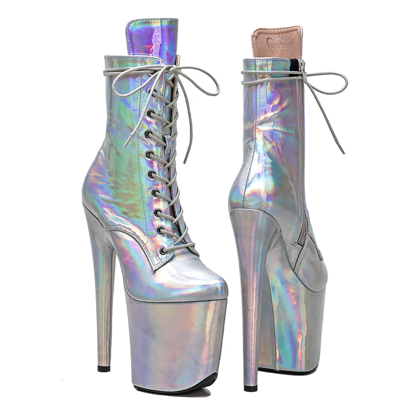 Leecabe/20 см/8 дюймов блестящий лакированный верх из искусственной кожи трендовые