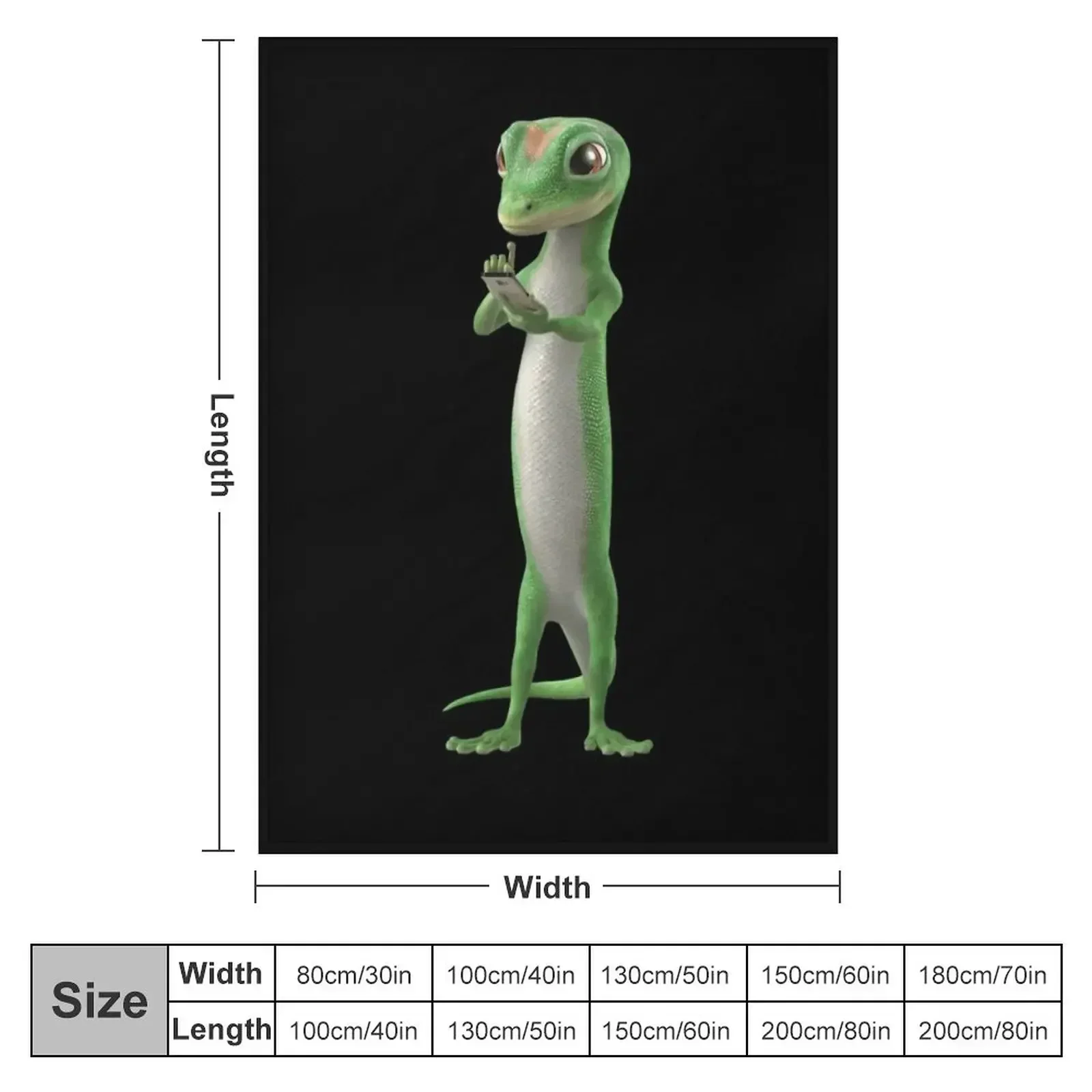 Мужская футболка Geico Gecko трендовое одеяло с графическим рисунком пушистые