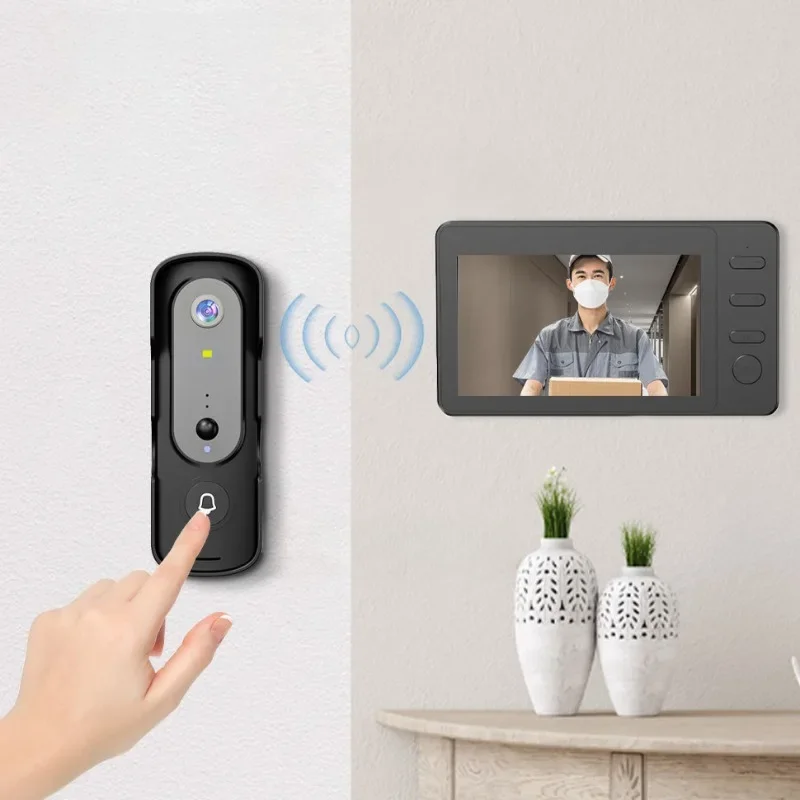 Беспроводной видеодомофон двусторонняя голосовая видеодомофонная система