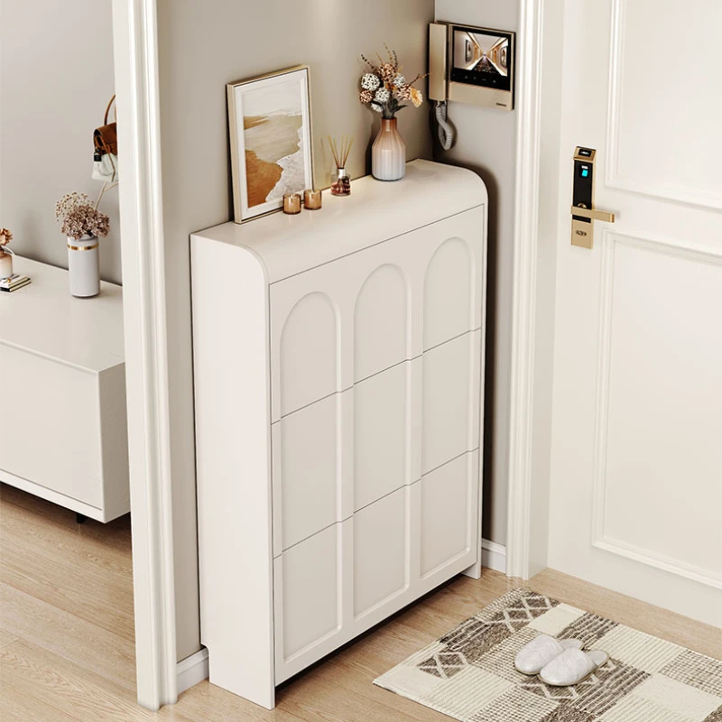 

Cabinet Home Doorway Household Tilting Type Entrance Integrated Storage Fantastic Space-Saving Shoe Rack