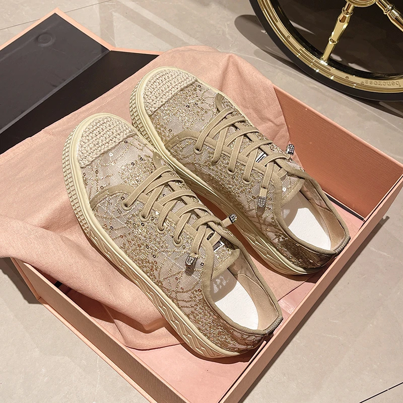 Женские кроссовки на вулканизированной подошве повседневные спортивные туфли