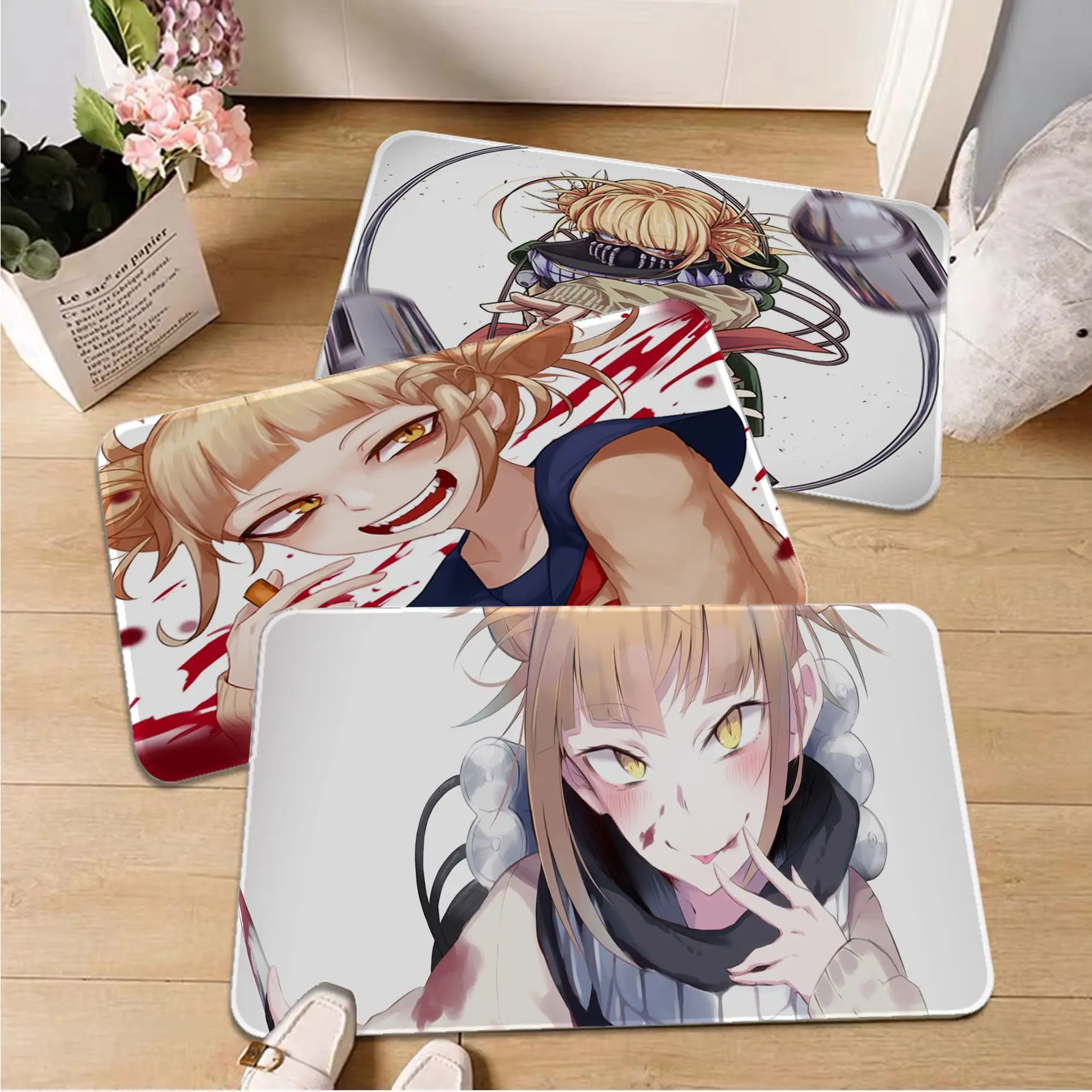 

Himiko Toga Bath Mat Rectangle Anti-slip Home Soft Badmat Front Door Indoor Outdoor Mat Doormat Area Rug