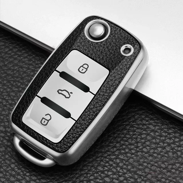 

Accesorios Para Auto Car Key Case Cover for Volkswagen Bora Golf B8 for Skoda Octavia A5 A7 Fabia Ibiza Leon