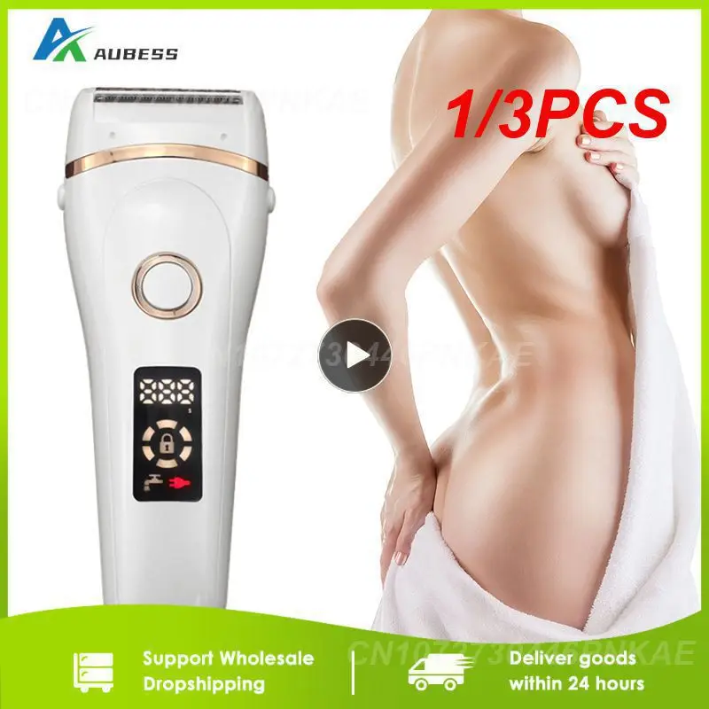 

1/3PCS Rechargeable Women Painless Electric Epilator Beard Hair Removal Women's Shaving Machines Portable Female Hair Trimmer