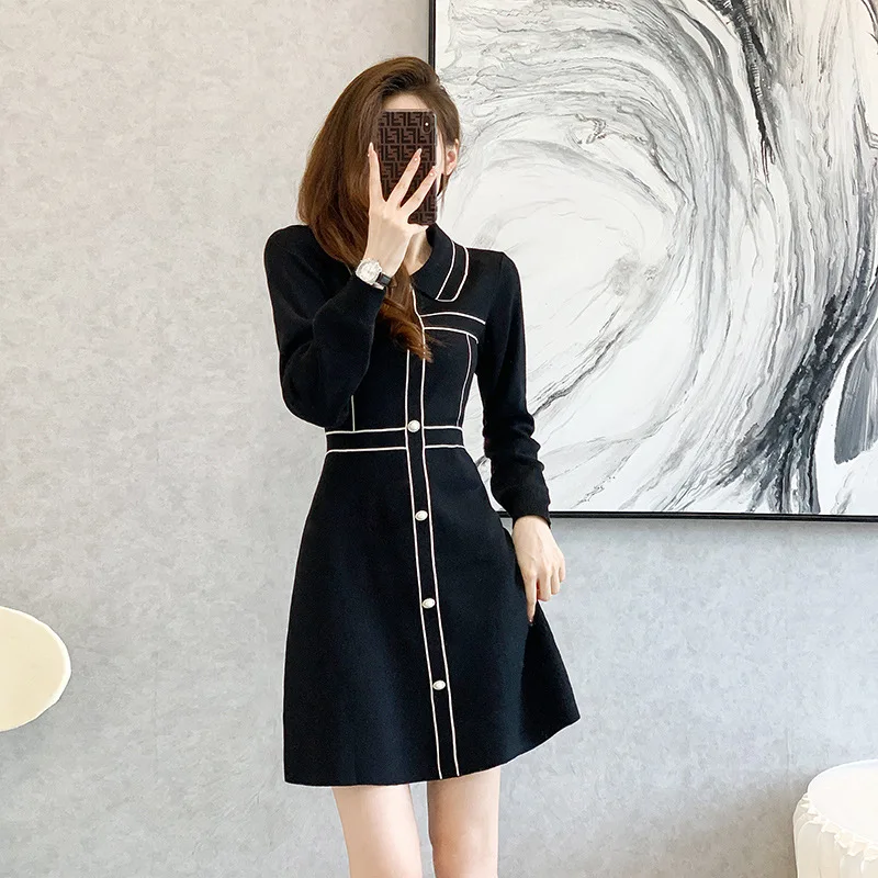 

Женское платье контрастных цветов, повседневный укороченный топ для вечерние, Y2k, Осень-зима 2022