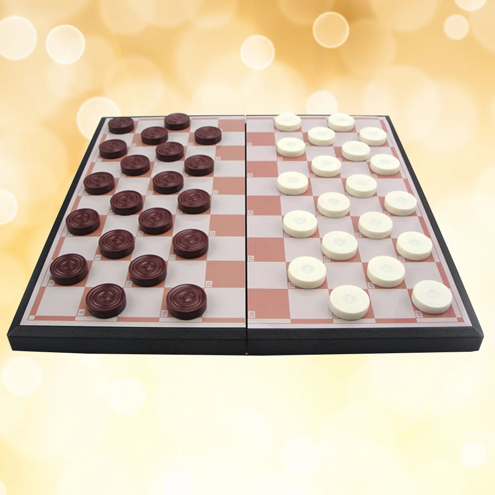 

Checkers Board Game Chess Set Draughtsfor Adults Chinese Folding International Draught Boards Setsclassic
