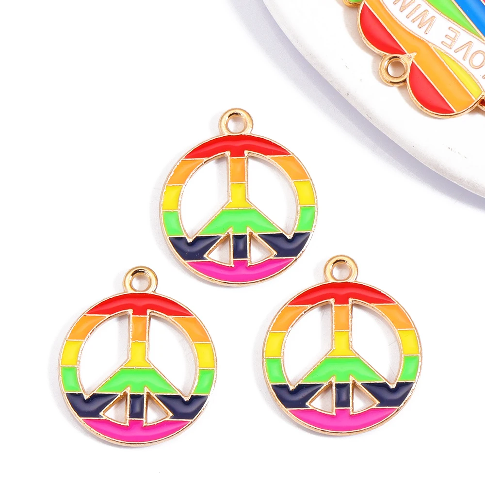 Смешанные 10 шт. красочные буквы LOVE Win с радужным флагом подвеска из