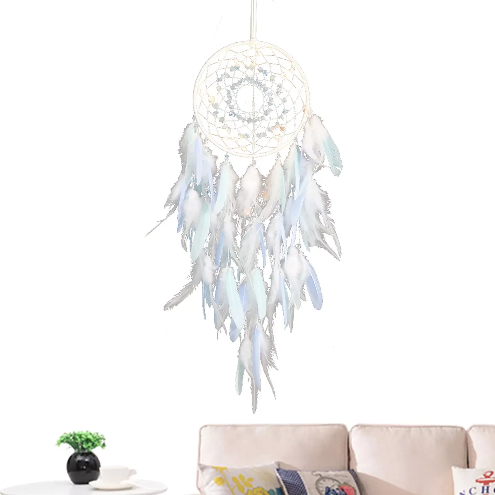 

Dream Catchers For Boys Light Up Dreamcatcher With Gravels Dreamlike Art Wall Decor For Living Room Bedroom Birthday Gifts