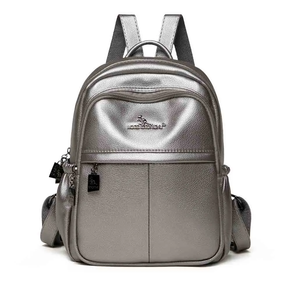 

Fashion Simple Style Backpack Luxury Mini Backpack Women Designer Leather PU Ladies School Book Bag Black Large Mochila 2022 New
