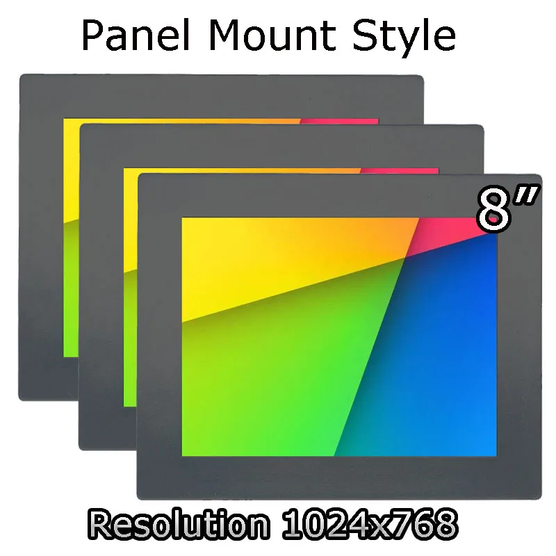Сенсорный ЖК-монитор TouchView 8 дюймов 4:3 TFT, резистивный/емкостный сенсорный экран с разрешением 1024x768 для ATM/KIOSK/Robot/Industrial