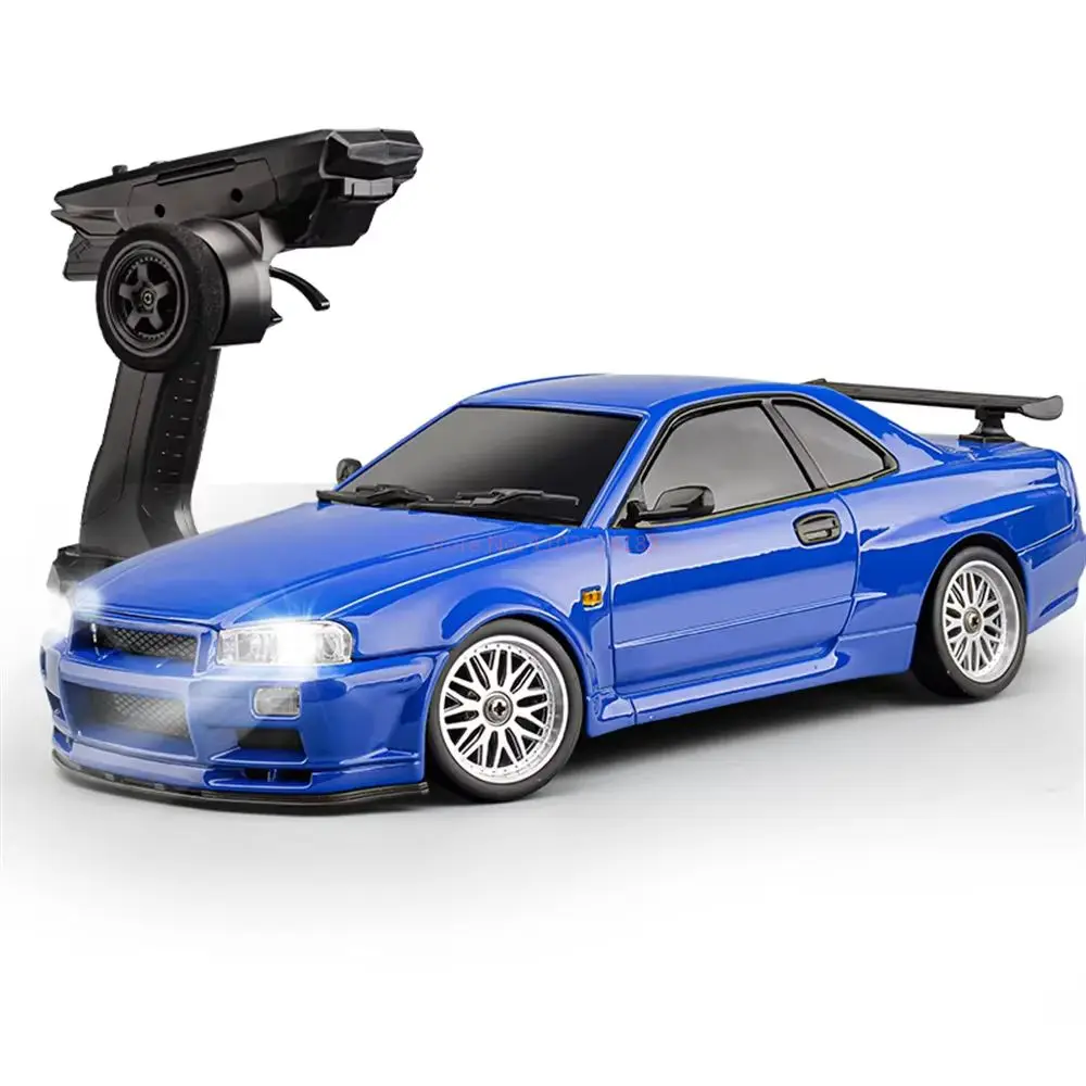 LDRC 1899/A99 Rtr 1/18 2.4g Rwd Rc Car Drift Gtr R34 Gyro Led Light On-Road Полностью пропорциональный корпус из