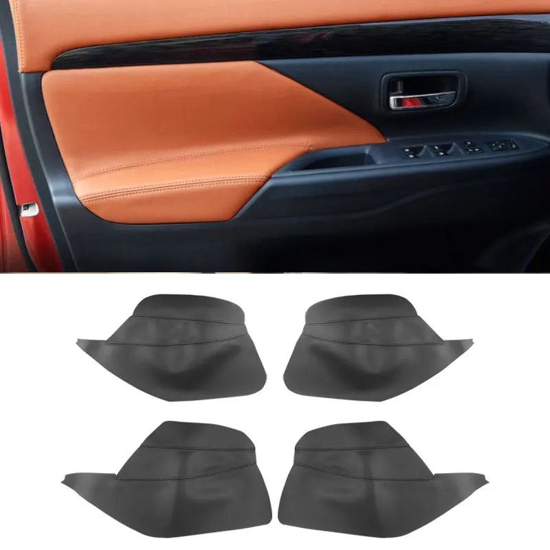Для Mitsubishi Outlander 2014 2015 2016 2017 2018 4 шт. интерьер автомобиля микрофибра кожаная дверная