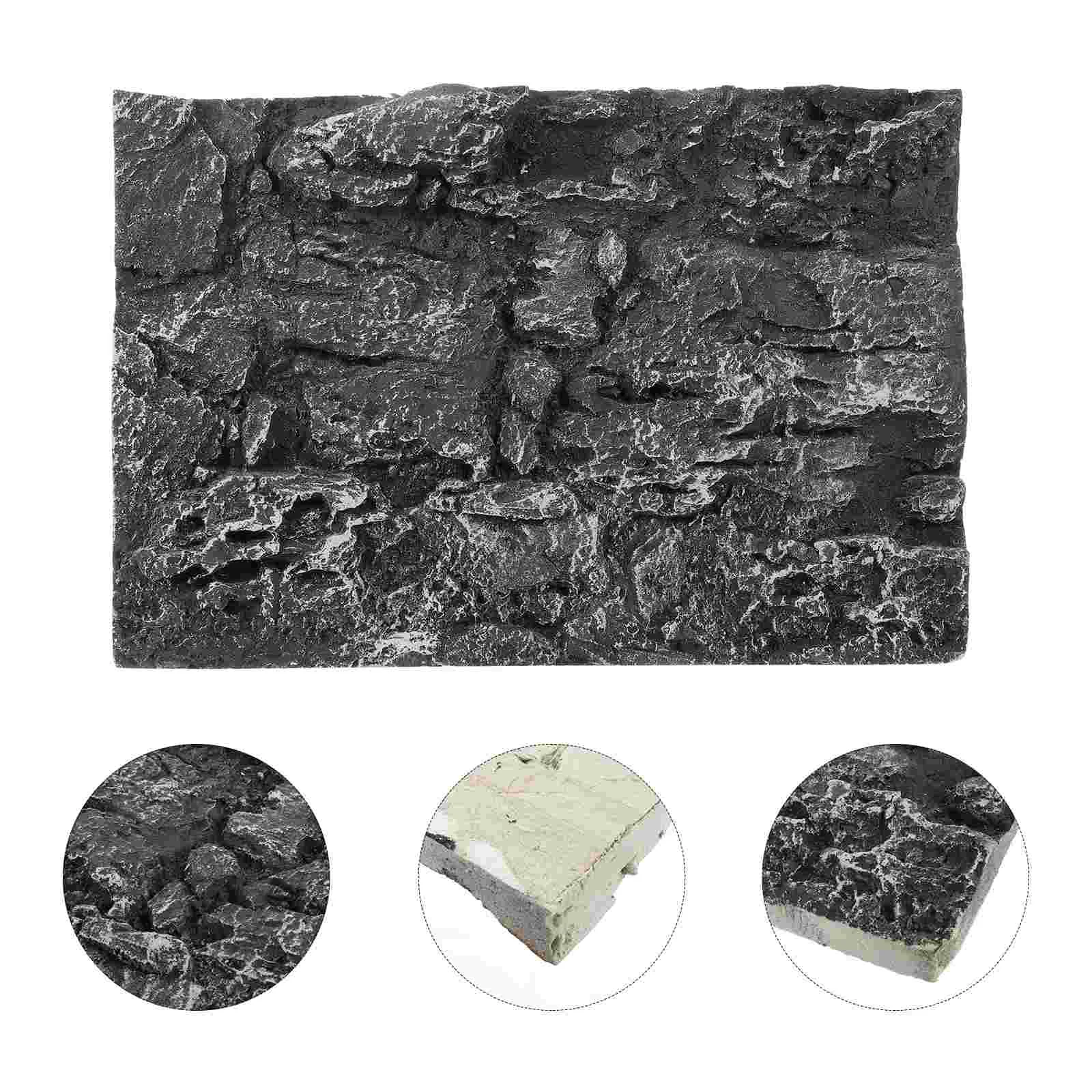 

Background Rock Slab Reptile Fogger Tank Boards Decorative Terrarium Aquarium Custom Fish Decorations Pu Backgrounds Cork