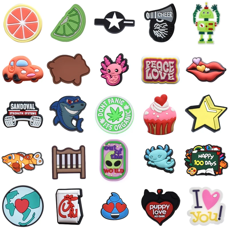 

Packs Girl Wholesale Bulk Para Pins Set Jeans Shoe Charms Women Charm Shoes Accessories Decorations for Crocs Boy Gifts Kids Men