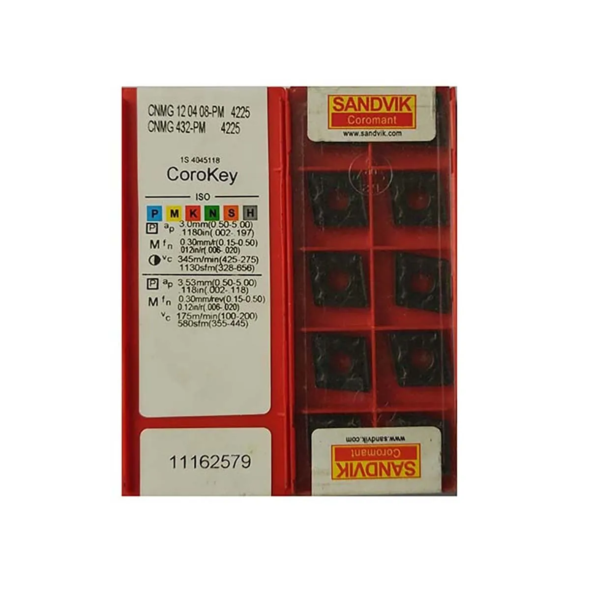 

Sandvik Coromant 100% Original CNMG CNMG12 CNMG120408 PM 4225 Medium Finishing Carbide Turning Inserts TurningTools