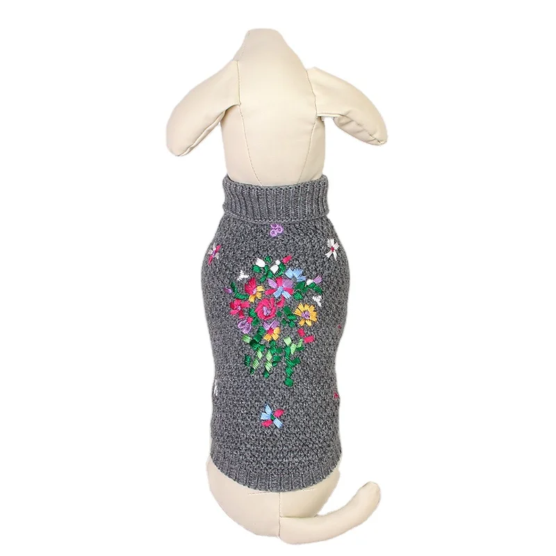 

New Design Pet Clothes Lovely Embroidery Flower Pattern Pet Dog Clothes