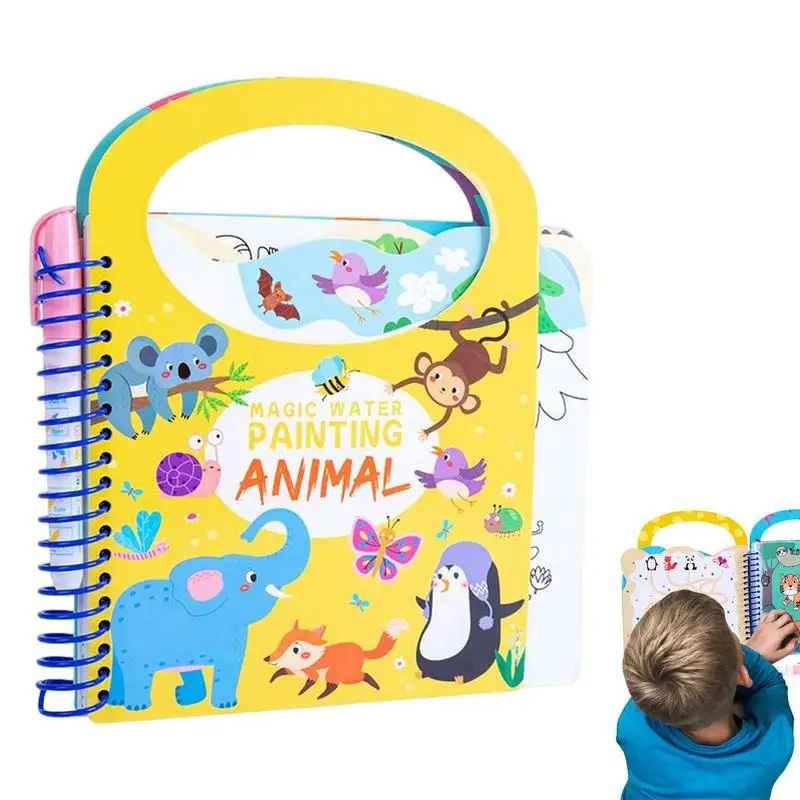 

Water Painting Book For Toddlers Water Pen Coloring Books For Toddlers No Mess Coloring Book For Toddlers Kids Early Educational