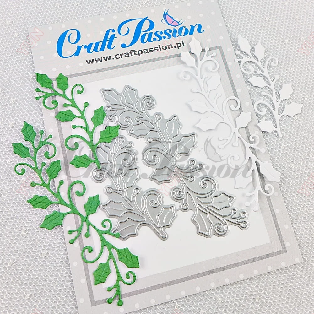 Рождественский венок пуансета остродуб металлические пресс-формы сделай сам