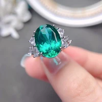 meibapj natural green topaz bow ring for women real 925 sterling silver fine wedding jewelry