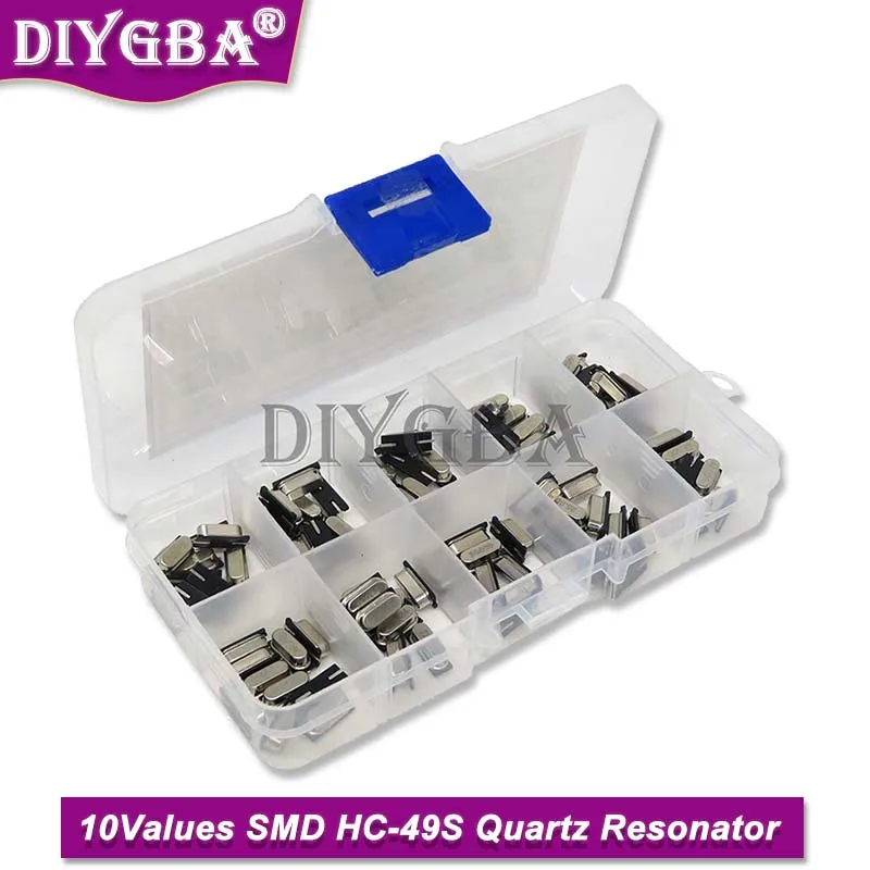 

10 значений, Женский Кварцевый резонатор SMD Crystal, комплект для осциллятора, 4 МГц, 6 МГц, 8 МГц, 12 МГц, 16 МГц, 24 МГц, 25 МГц, 48 МГц, 2-контактный комплек...