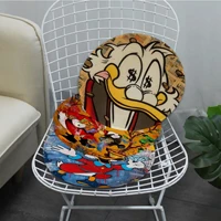 disney donald duck and money canvas painting street art round stool pad patio home office chair seat cushion pads sofa seat