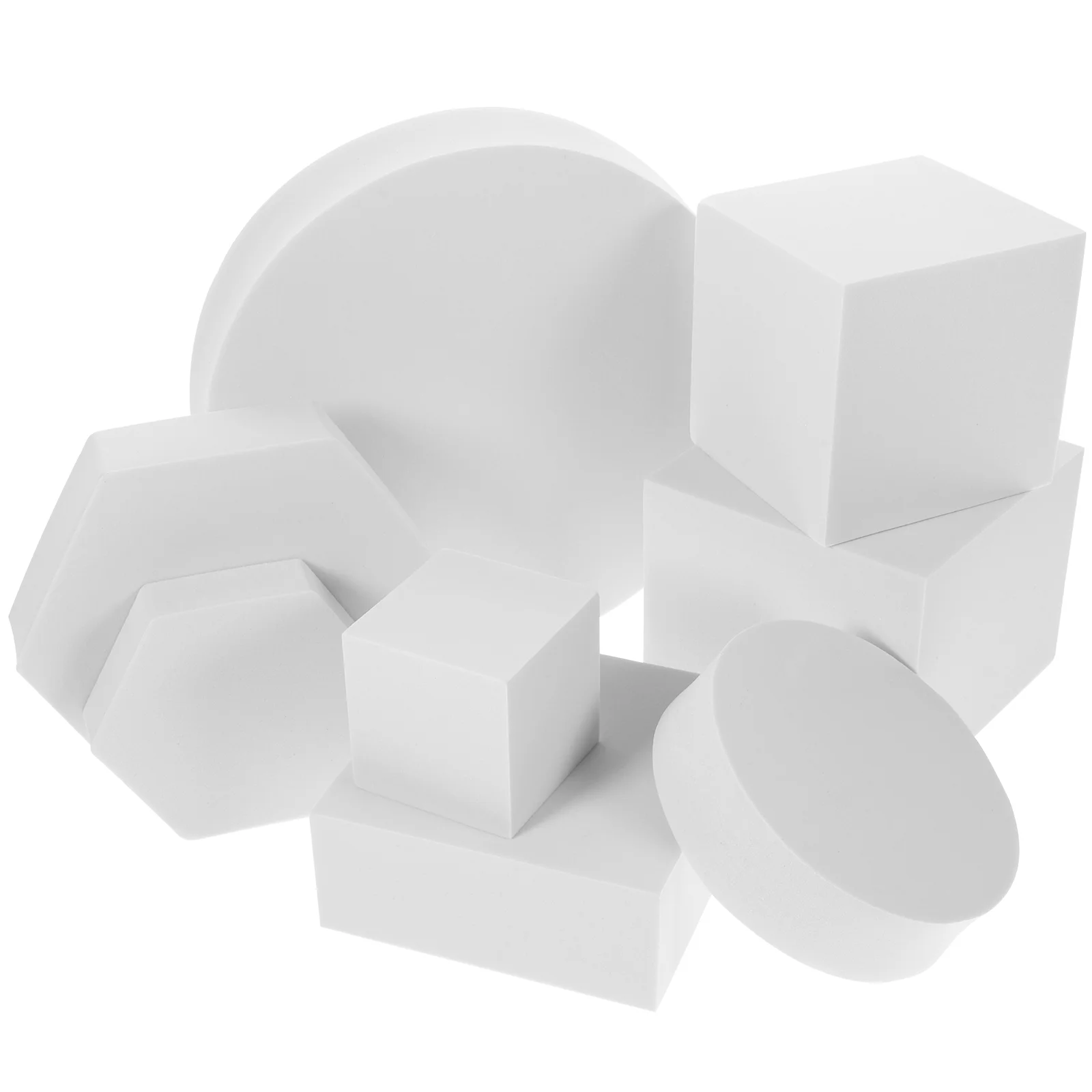 

8 Pcs Geometric Three-dimensional Ornaments Geometry Cube Photo Props Jewelry Polymer Foam Product