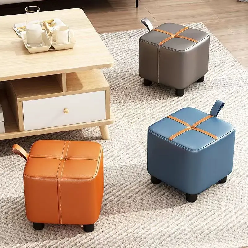 

Small Stool Home Modern Minimalist Doorway Shoe Wearing Stool Light Luxury Living Room Coffee Table Sofa Stool