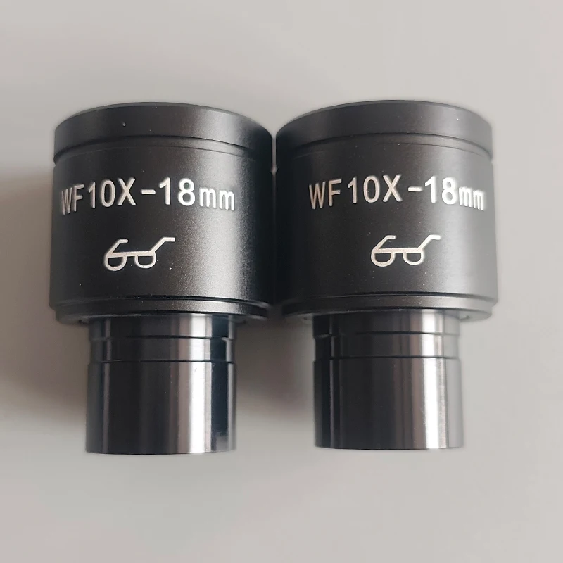 Фото WF10X широкоугольный окуляр с высокой точкой зрения 18 мм интерфейс 23,2 мм металлическое покрытие для аксессуаров для биологических микроскопов №2