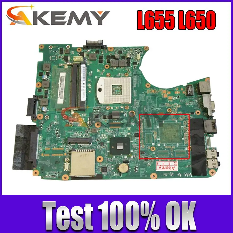 

Материнская плата A000075480 для Toshiba Salitelite L650 L655 DA0BL6MBF0