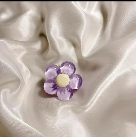 Корейский 3D милый прозрачный цветок с бантом, ручка для телефона Tok Griptok, японский держатель для телефона для iPhone 15, 14, 13, держатель для телефона Pro Max