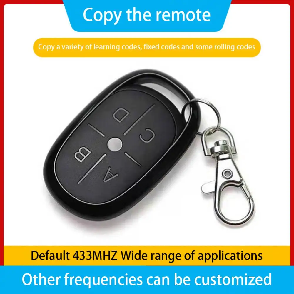 

433Mhz RF Wireless Remote Control 4CH Smart Copy Remote Control Cloning Duplicator Code For Gate Garage Door Key Fob 433mhz