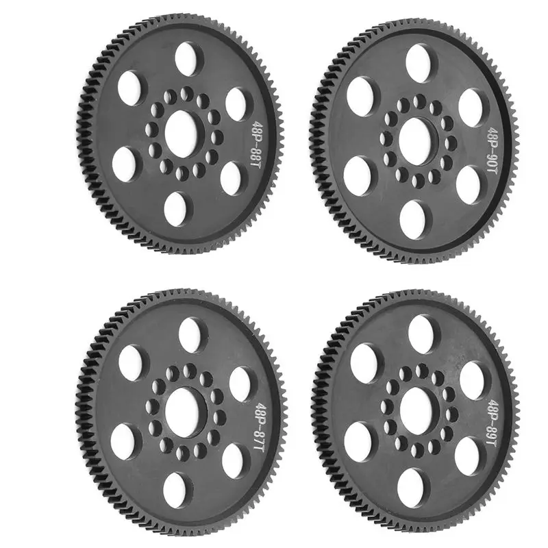 Фото ABRN-4PCS 48P Шестерня главная (87T+88T+89T+90T) универсальная для 3Racing Sakura S XI XIS CS D4 D5 1/10 RC, запчасти для тюнинга №2