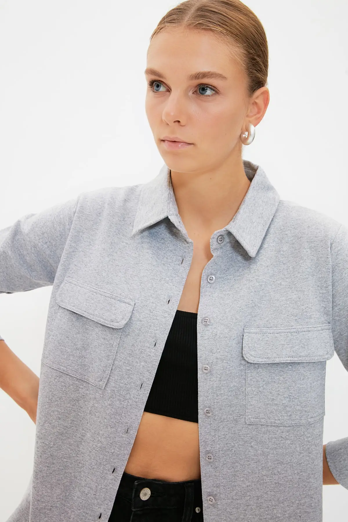 

Trendyol Pocket Detail Knitting Shirt TWOAW22GO0528