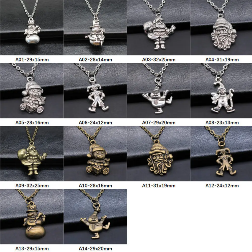 

New Arrival Santa Clown Charms Pendants Necklace Female Gift Fashion