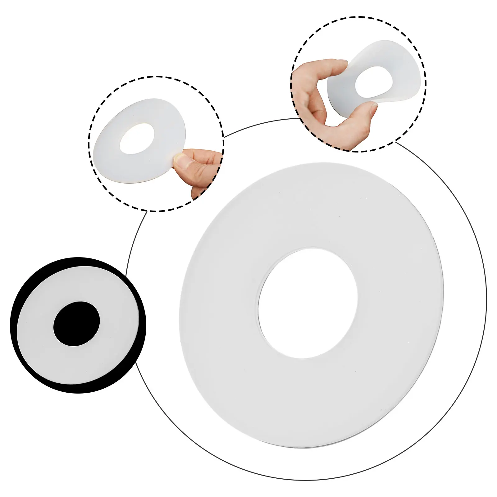 1 шт. резиновая уплотнительная шайба клапана для замены TOTO стандартная заподлицо