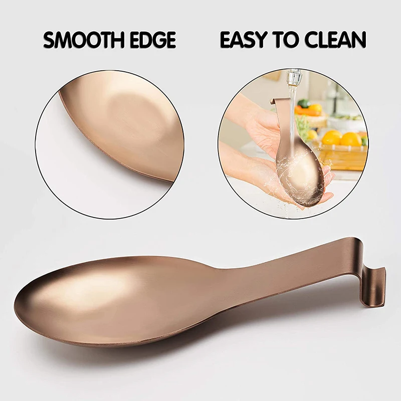 Подставка для ложки кухонная утварь стойкая к ржавчине розовое золото 2 шт. | Дом и