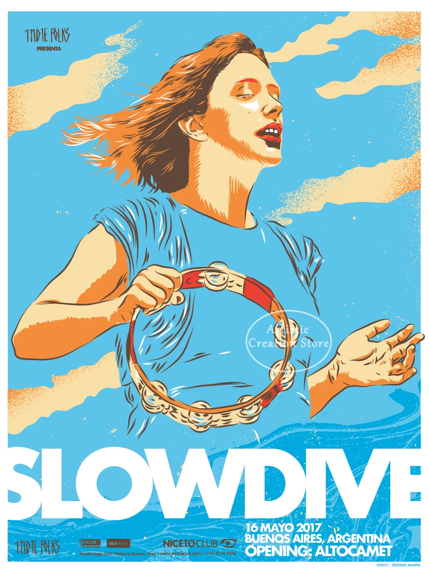 

Современная настенная печать "Slowdive Souvlaki" на холсте