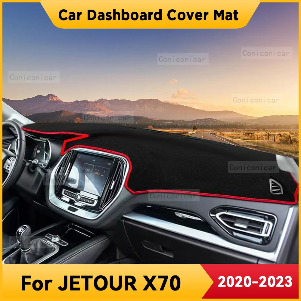 

For CHERY JETOUR X70 2020-2023 Car Dashboard Cover Mat Non-slip Sun Shade Cushion Protective DashMat Pad Interior Accessories