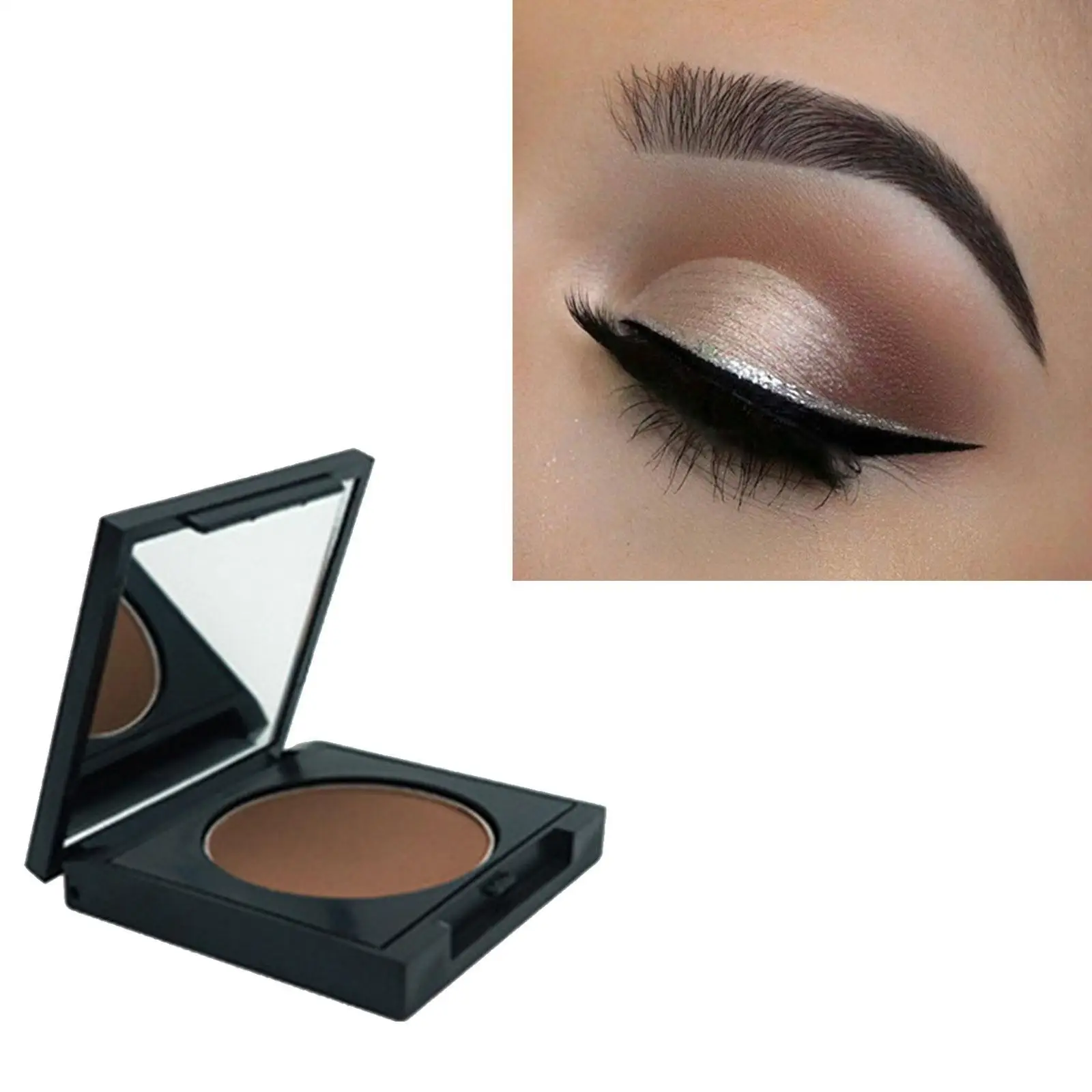 Black Eyeshadow Matte Single Smoky Clown Halloween Stage Cosmetics Women Waterproof Makeup Eyebrow Powder