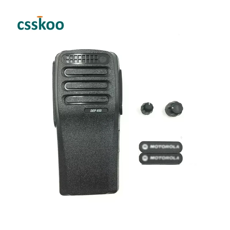 10Pcs DEP450 Housing Shell Front Case With Volume And Channel Knobs For Motorola XIR P3688 DP1400 DEP450 Radio