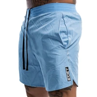 new men fitness bodybuilding shorts man summer gyms workout male breathable quick dry sportswear jogger beach short pants