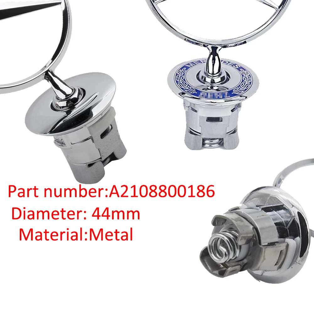 

Bonnet Hood 3D Logo Metal Emblem Badge for Mercedes Bnez W124 W202 W203 W204 W208 W210 W220 A2108800186 Car Accessorie