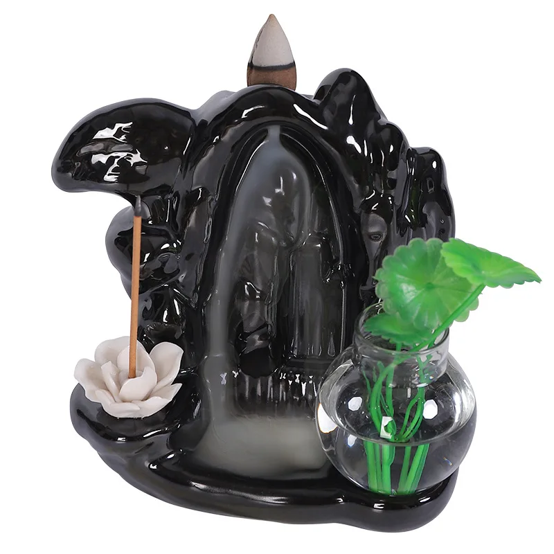 

Candle Holder Decoration Home Decor Mosquito Incense Holder for Rods Zen Garden Smoke Waterfalls Smell Distributor Censer Stand